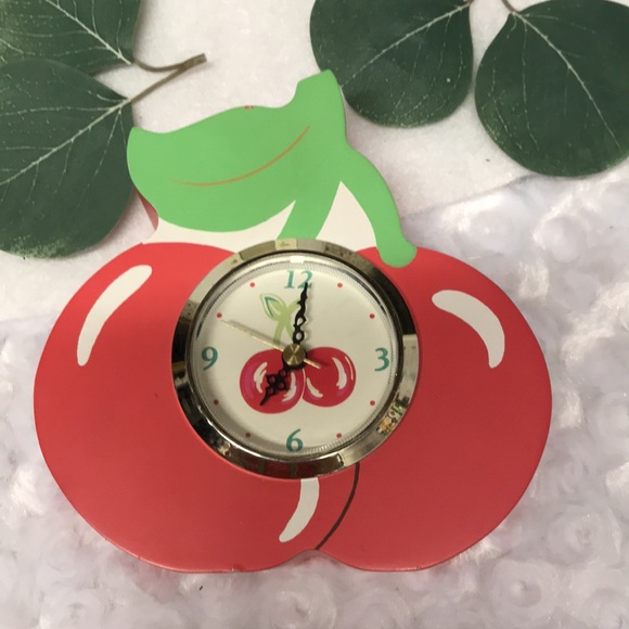 CHERRY 3 Piece decor Frame votive candle clock vintage 1990s - Picture 10 of 13
